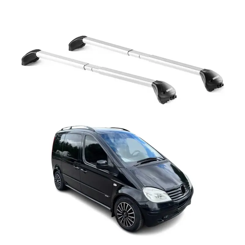 Sale Dachträger für Mercedes Vaneo W414 2002-2005 5 tür 100kg Alu Silber 2x ABE