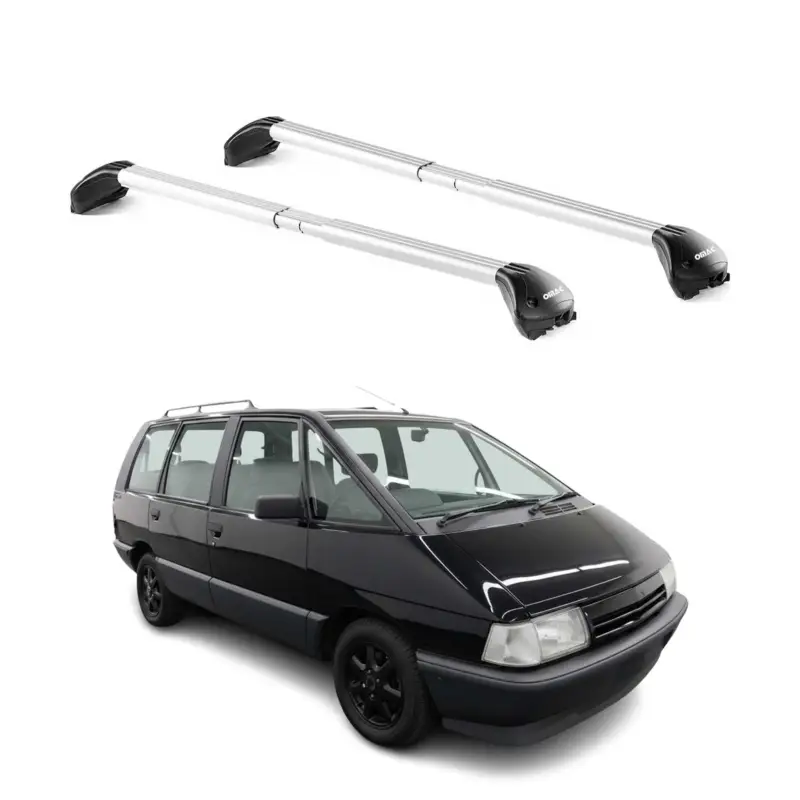 Dachträger Grundtäger für Renault Espace 1984-1991 5 tür 100kg Alu Silber 2x ABE Neu