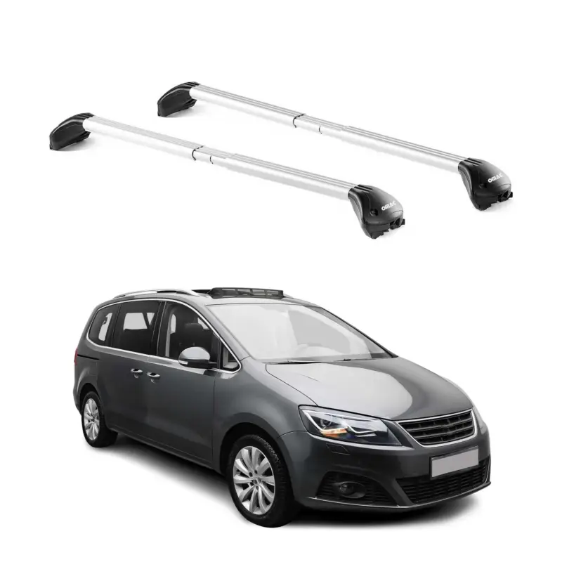 Dachträger Grundtäger für Seat Alhambra 1996-2020 5 tür 100kg Alu Silber 2x ABE Must-Have