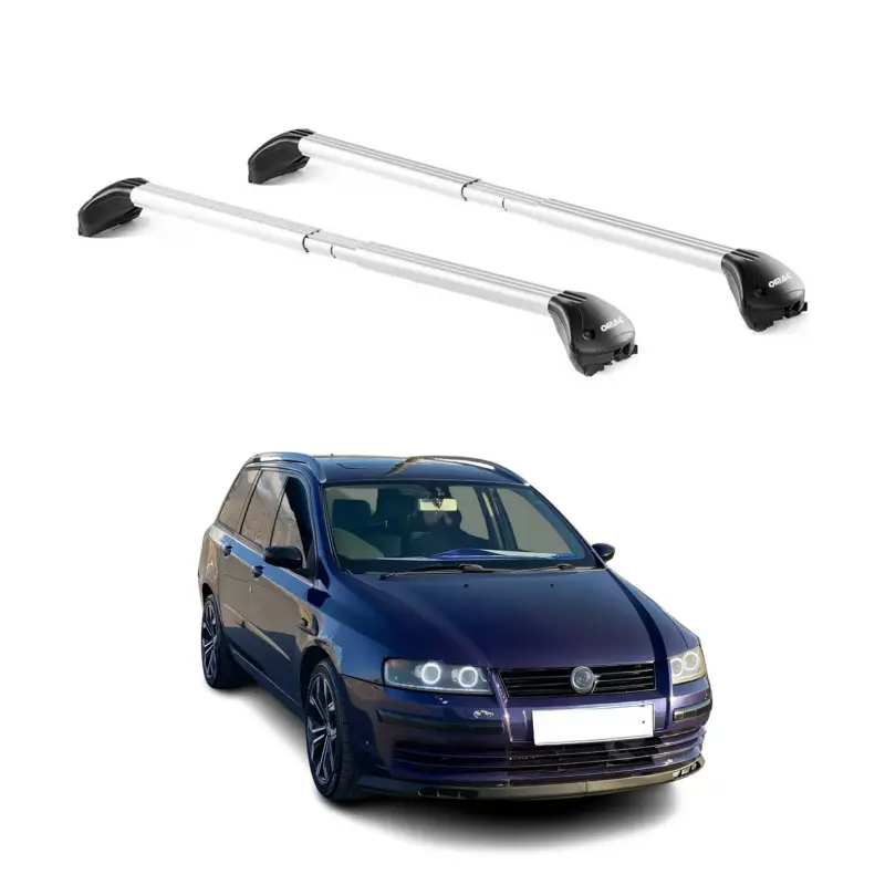 Bestseller Dachträger Grundtäger für Fiat Stilo Kombi 2001-2010 5 tür 100kg Alu Grau 2x ABE