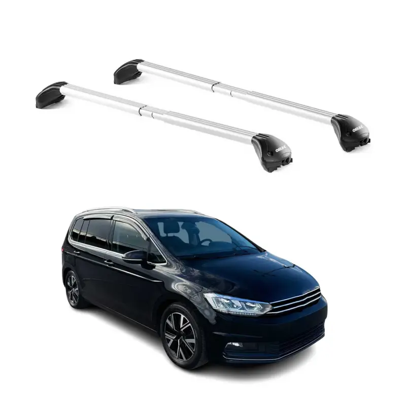 Knallerangebot Dachträger Grundtäger für VW Touran 2015-2026 5 tür 100kg Alu Silber 2 tlg ABE