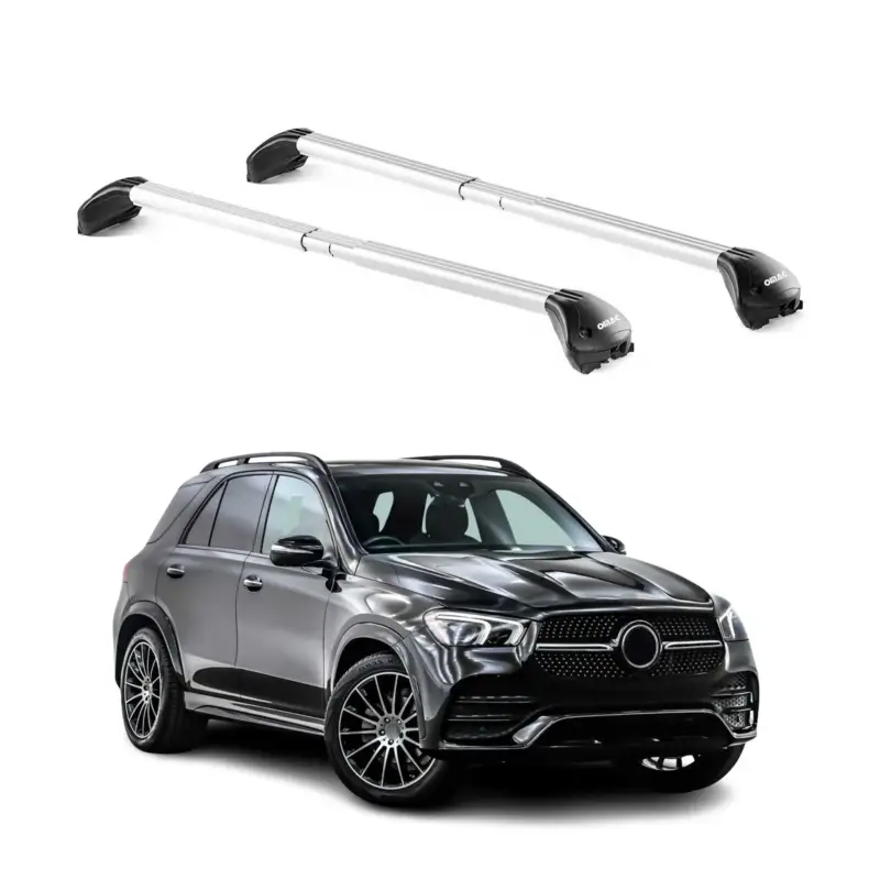 Aktuell Dachträger Grundtäger für Mercedes GLE V167 2019-2026 100kg Alu Silber 2 tlg ABE