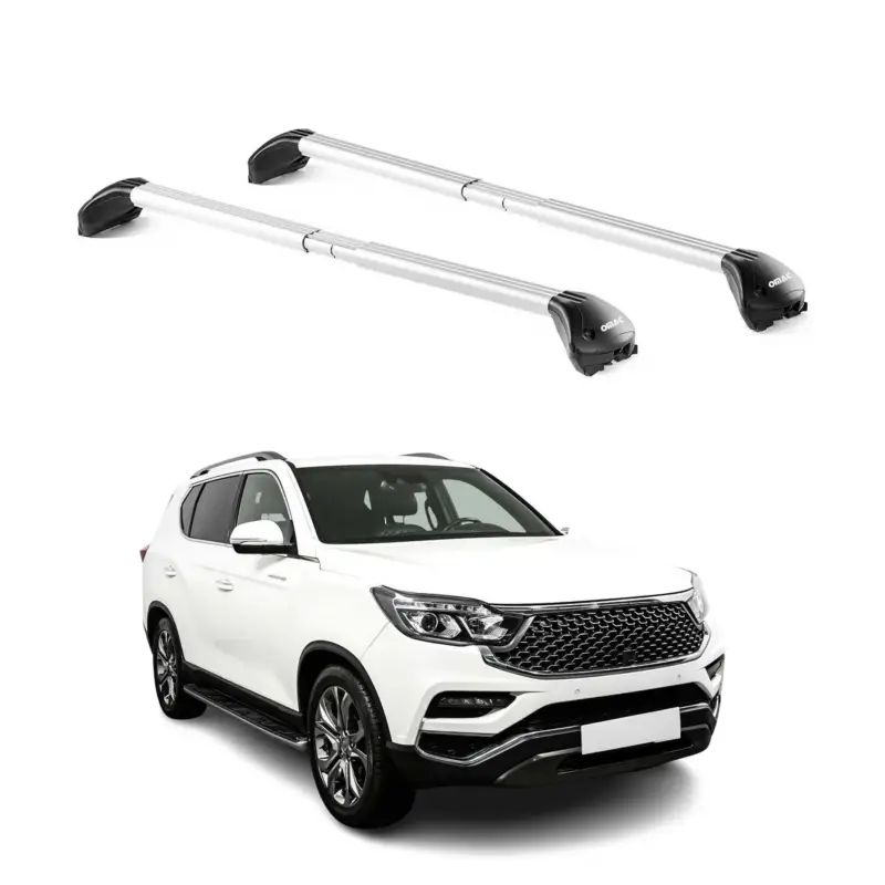 Dachträger für Ssangyong Rexton IV 2017-2026 5 tür 100kg Alu Silber 2x ABE Top-Angebot