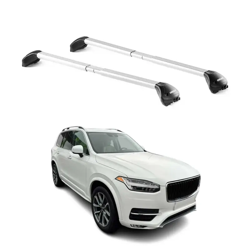 Sonderaktion Dachträger Grundtäger für Volvo XC90 2015-2026 5 tür 100kg Alu Silber 2 tlg ABE