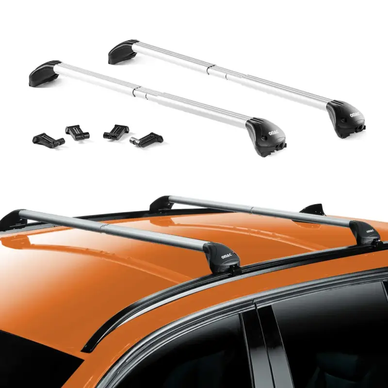 Dachträger für VW Golf mk7 Variant 2012-2019 100kg Aluminium Silber 2x ABE Bestseller