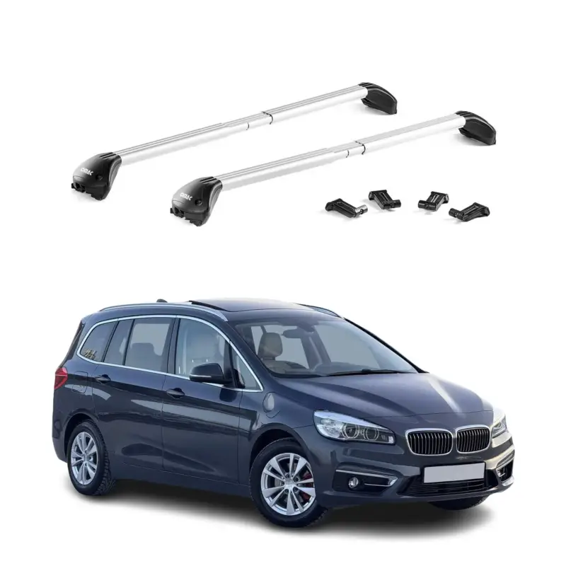Dachträger Grundtäger für BMW 2er Gran Tourer F46 2014-2021 100kg Alu Silber ABE Expressversand