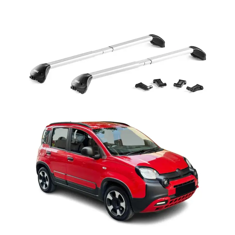 Nur Heute Dachträger Grundtäger für Fiat Panda III Cross 2012-2026 100kg Alu Silber 2x ABE