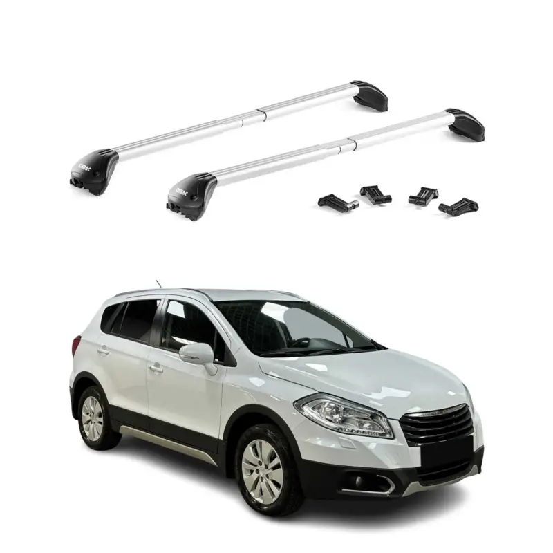 Kracherpreis Dachträger Grundtäger für Chevrolet Trax 2013-2017 100kg Alu Silber 2 tlg ABE