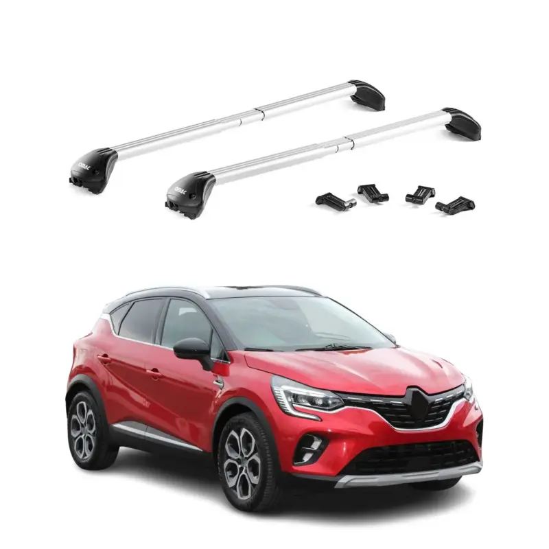 Highlight Dachträger Grundtäger für Renault Captur mk2 2019-2026 100kg Alu Silber 2x ABE