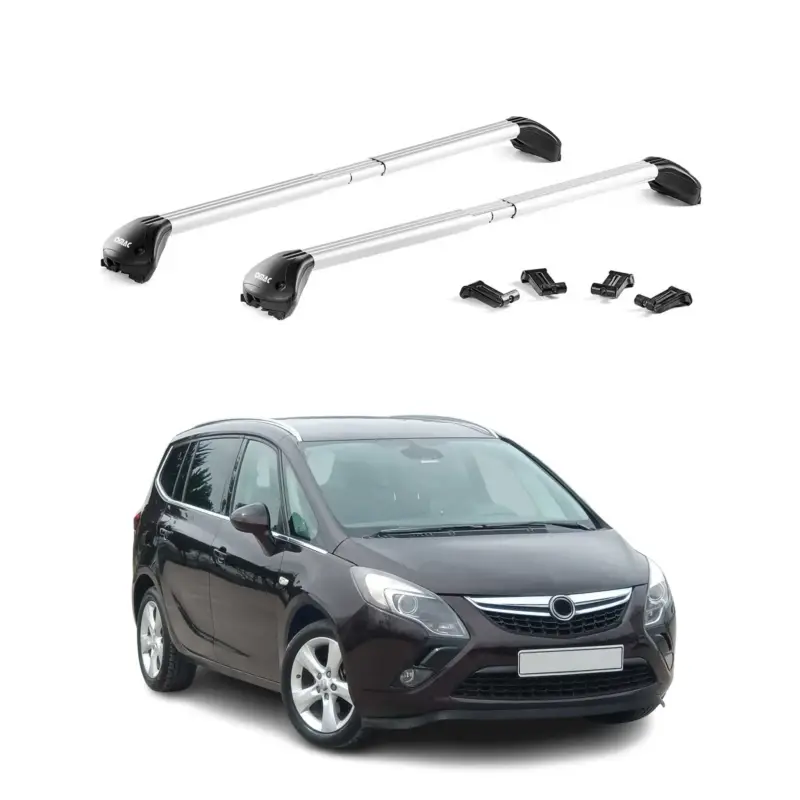 Begrenztes Angebot Dachträger Grundtäger für Opel Zafira C Tourer 2011-2019 100kg Alu Silber 2x ABE