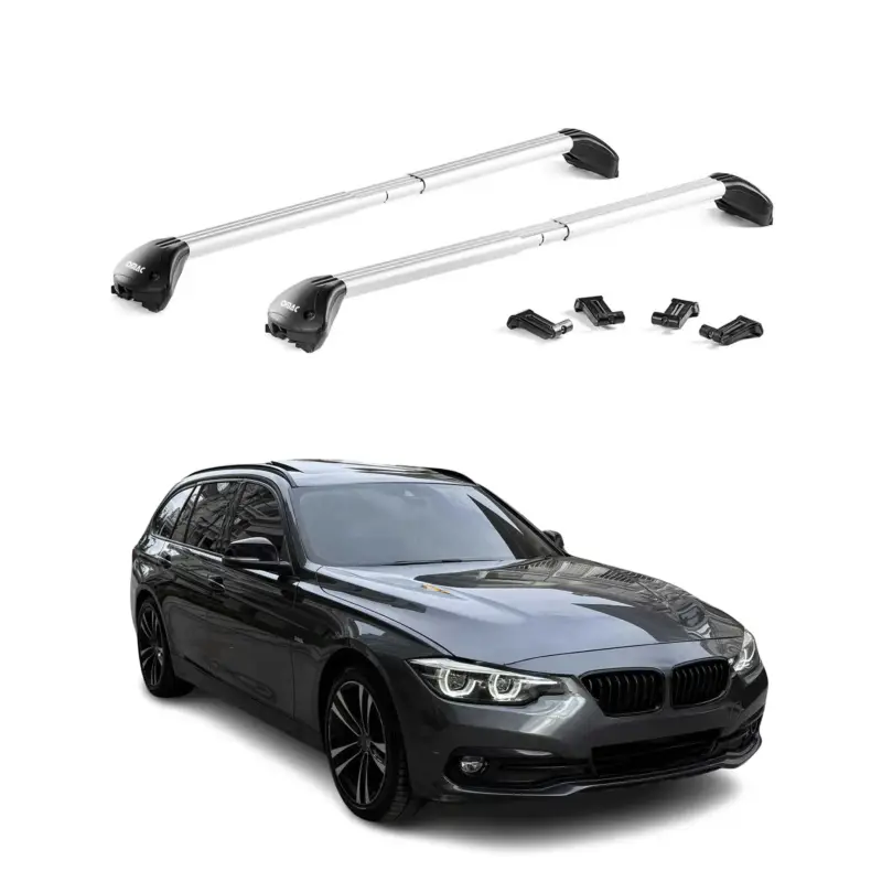 Dachträger Grundtäger für BMW 3er Touring F31 2012-2019 100kg Alu Silber 2x ABE Kracherpreis