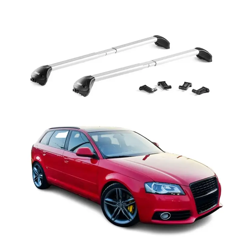 Bestpreis Dachträger für Audi A3 Sportback 8P 8V 8Y 2004-2026 100kg Alu Silber 2x ABE