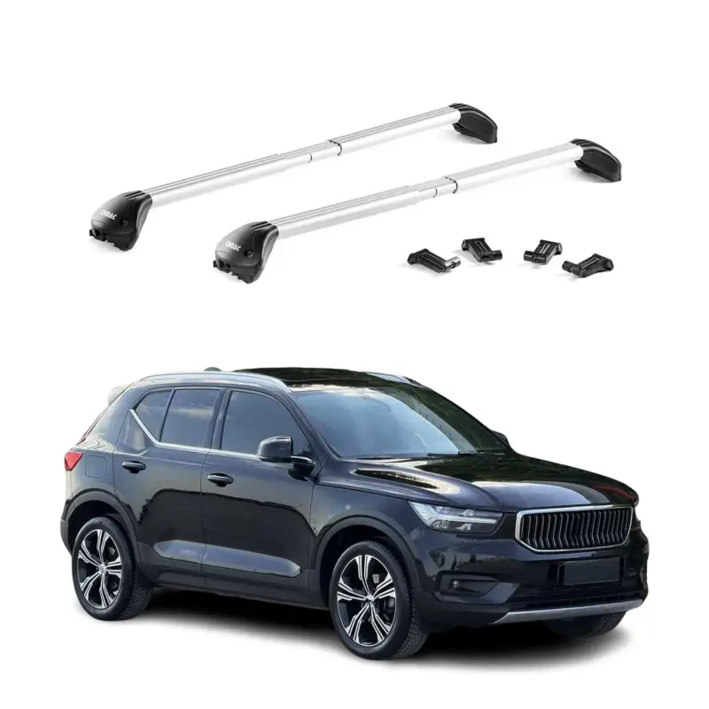 Dachträger Grundtäger für Volvo XC40 2018-2026 100kg Aluminium Silber 2x ABE Markenware