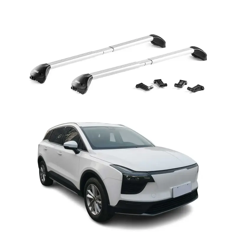 Preis Gesenkt Dachträger Grundtäger für Aiways U5 2022-2023 FL 100kg Alu Silber 2 tlg ABE