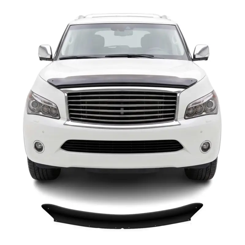 Motorhaube Deflektor Insekten Steinschlagschutz für Infiniti QX56 2010-13 Dunkel Markenprodukt
