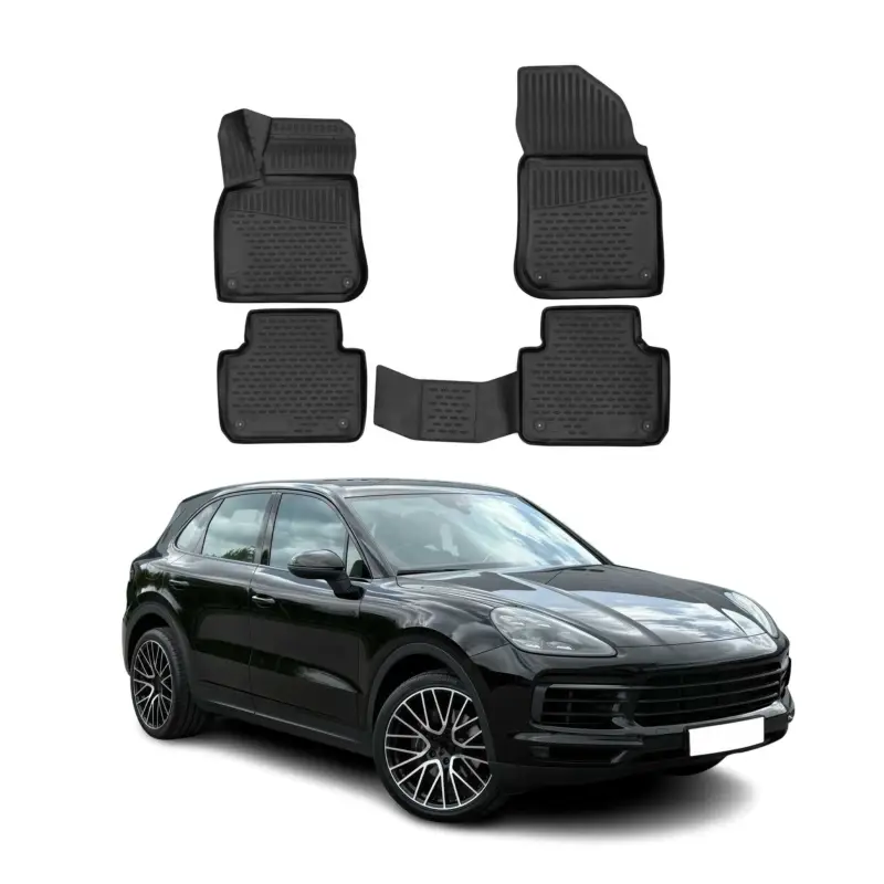Sofort Bestellen OMAC Gummi Fußmatten für Porsche Cayenne 9YA 2017-2023 TPE Automatten