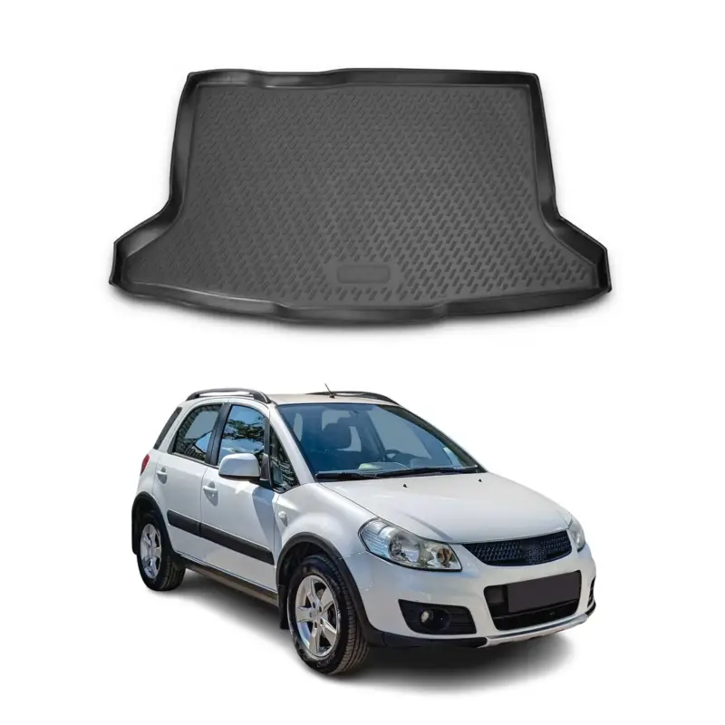 Kofferraumwanne Laderaumwanne für Suzuki SX4 2007-2014 Gummi Schwarz Neue Ware