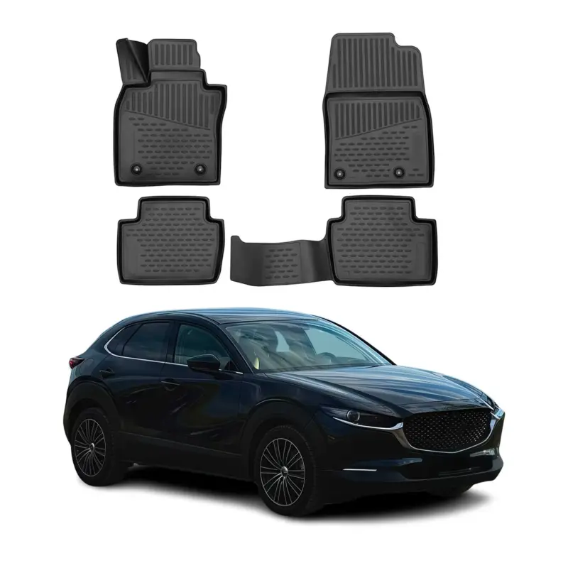 Markenprodukt OMAC Gummi Fußmatten für Mazda CX-30 2020-2026 TPE Automatten