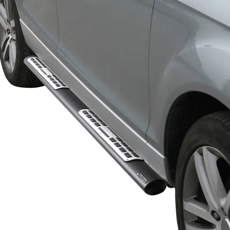 Ausverkauf Stahl Seitenschweller Schwellerrohre für Audi Q7 4L 2006-2015 Schwarz