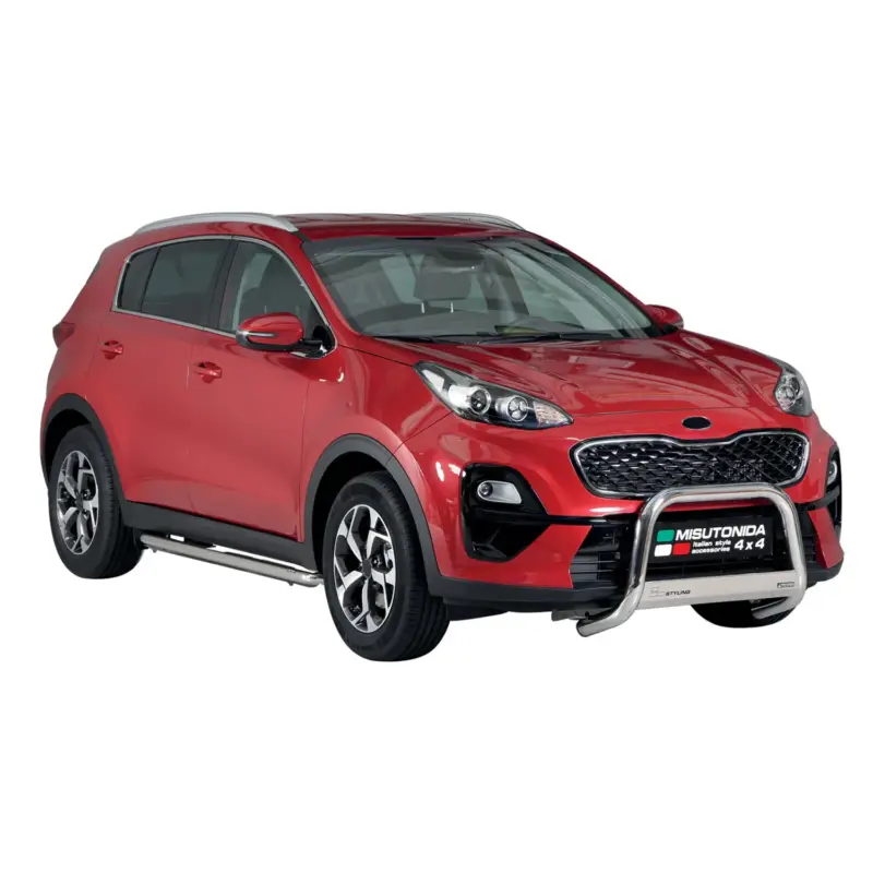 Schneller Versand Stahl Seitenschweller Schwellerrohre für Kia Sportage mk4 QL 2017-2022 Silber