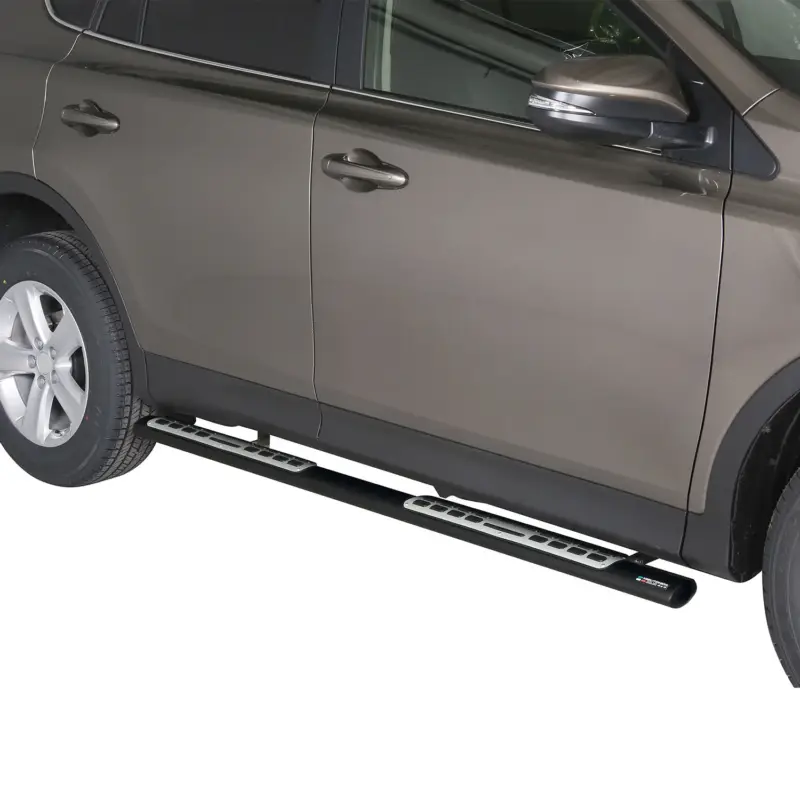 Abverkauf Stahl Seitenschweller Schwellerrohre für Toyota RAV4 2013-2018 Schwarz