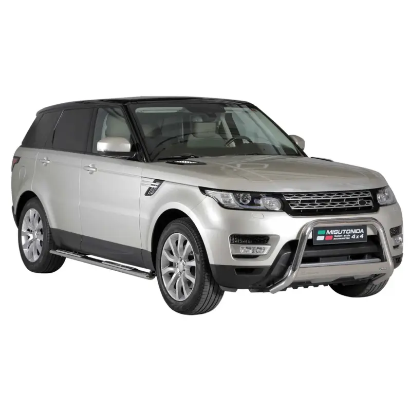 Solange Der Vorrat Reicht Stahl Seitenschweller Schwellerrohre für Range Rover Sport 2014-2017 Silber
