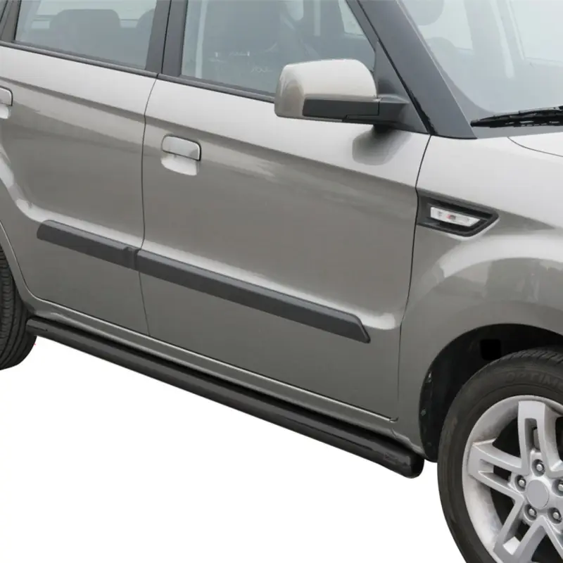 Stahl Seitenschweller Schwellerrohre für Kia Soul 2008-2014 Schwarz Neue Kollektion