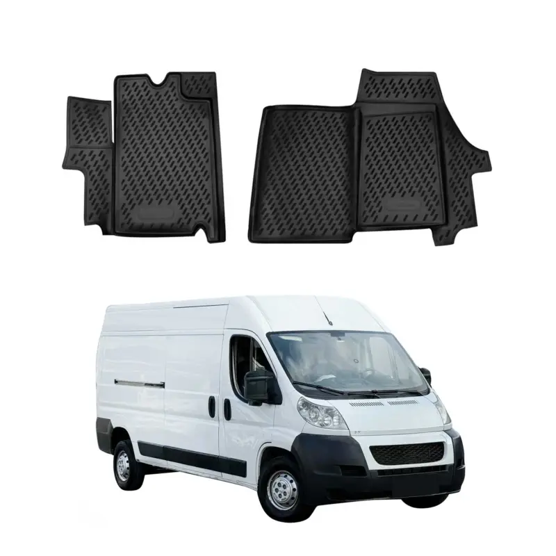 Garantierte Lieferung OMAC Gummimatten Fußmatten für Citroen Jumper 2006-2026 TPE Automatte Schwarz 2x
