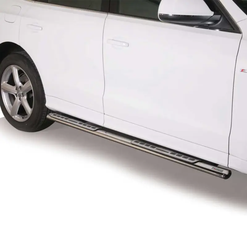 Edelstahl Seitenschweller Schwellerrohre für Audi Q5 8R 2008-2017 Silber Neu