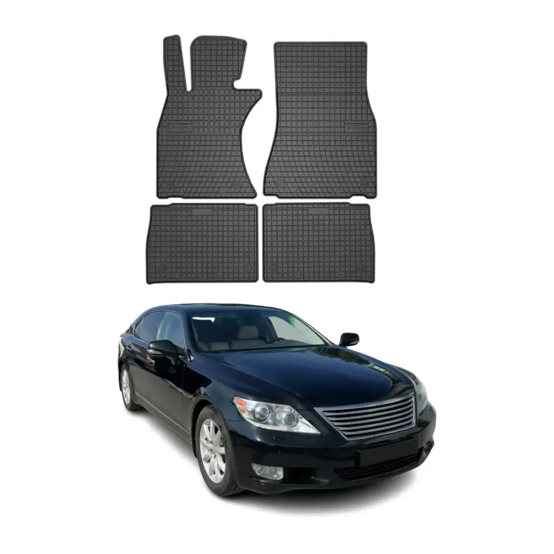 Wochenendangebot Fußmatten Gummimatten für Lexus LS IV 2006-2017 Gummi Schwarz 4 tlg