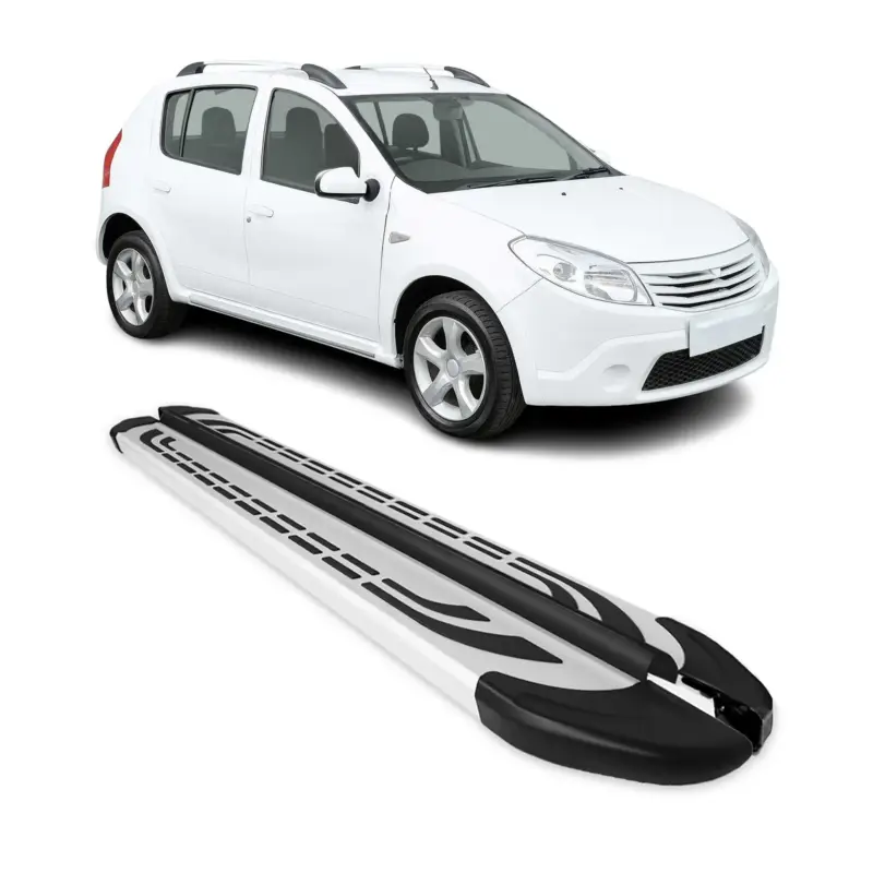 Alu Trittbretter Seitenschweller Seitenbretter für Dacia Sandero Stepway 2007-12 Schnäppchen