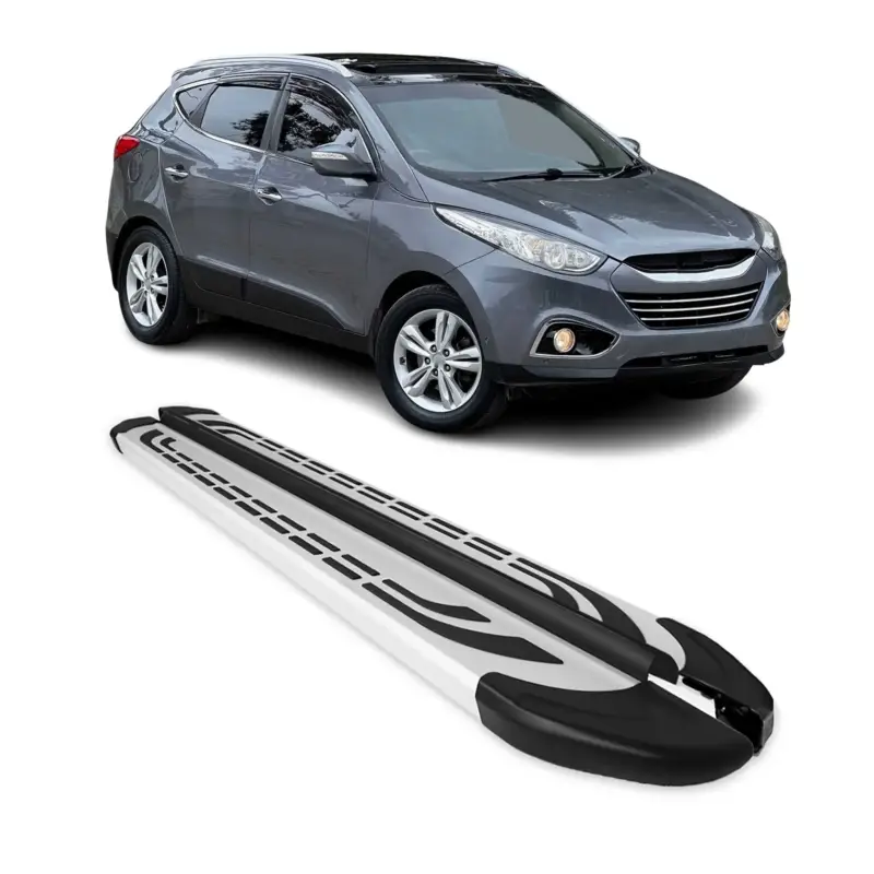 Alu Trittbretter Seitenschweller Seitenbretter für Hyundai ix35 2009-2015 Grau Direkt Vom Hersteller
