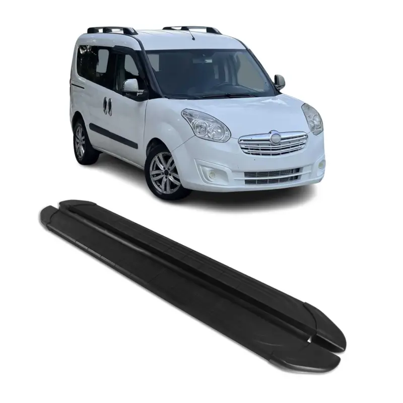 Alu Trittbretter Seitenschweller für Opel Combo 2012-2019 L1 Kurzer Schwarz 2x Letzte Chance