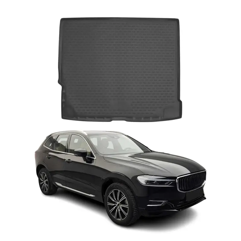 Kofferraummatte Kofferraumwanne für Volvo XC60 2018-2026 Gummi TPE Schwarz 1 tlg Online Kaufen