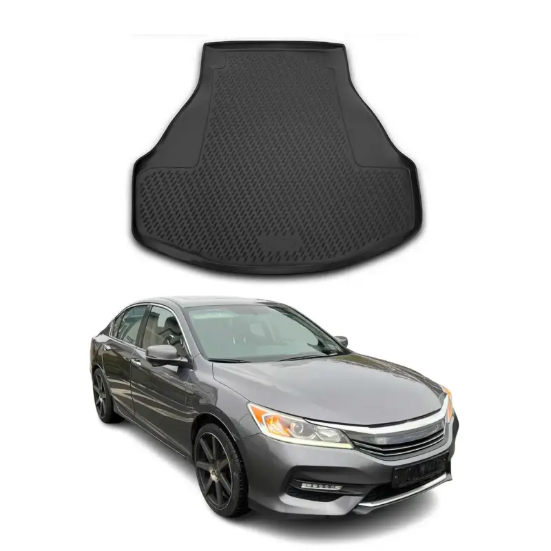 Kofferraummatte Kofferraumwanne für Honda Accord Stufenheck 2013-2017 Gummi TPE Günstig