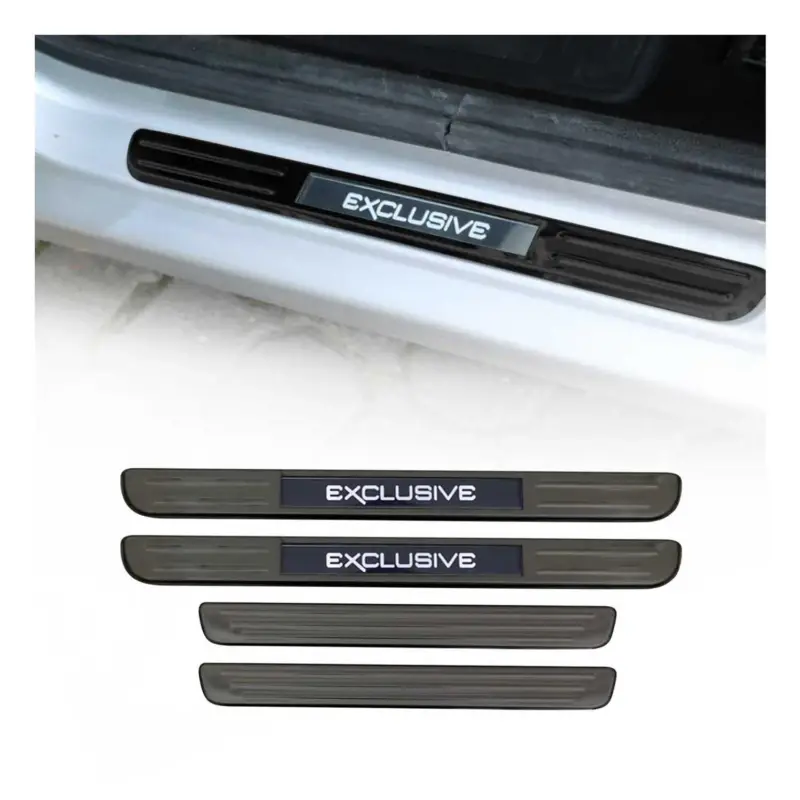 Echt Einstiegsleisten Türschweller Exclusive für Citroen C3 2002-2010 Chrom Dunkel 4x