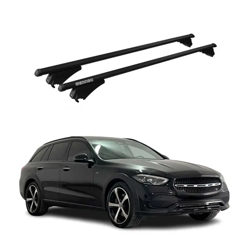 Neu Menabo Dachträger für Mercedes C Klasse S206 T-Model 2021-2026 75kg Alu Schwarz
