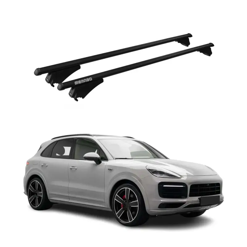 Schnäppchen Menabo Dachträger Grundtäger für Porsche Cayenne 2019-2026 75kg Alu Schwarz 2x