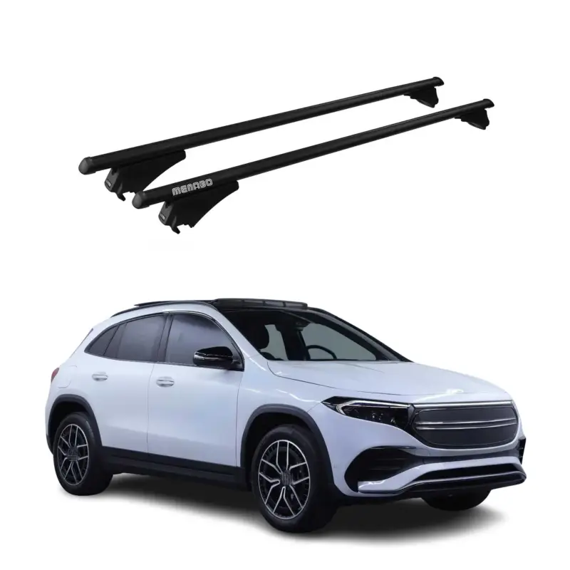 Versand Am Gleichen Tag Menabo Dachträger Grundtäger für Mercedes EQA H243 2022-2026 75kg Alu Schwarz 2x