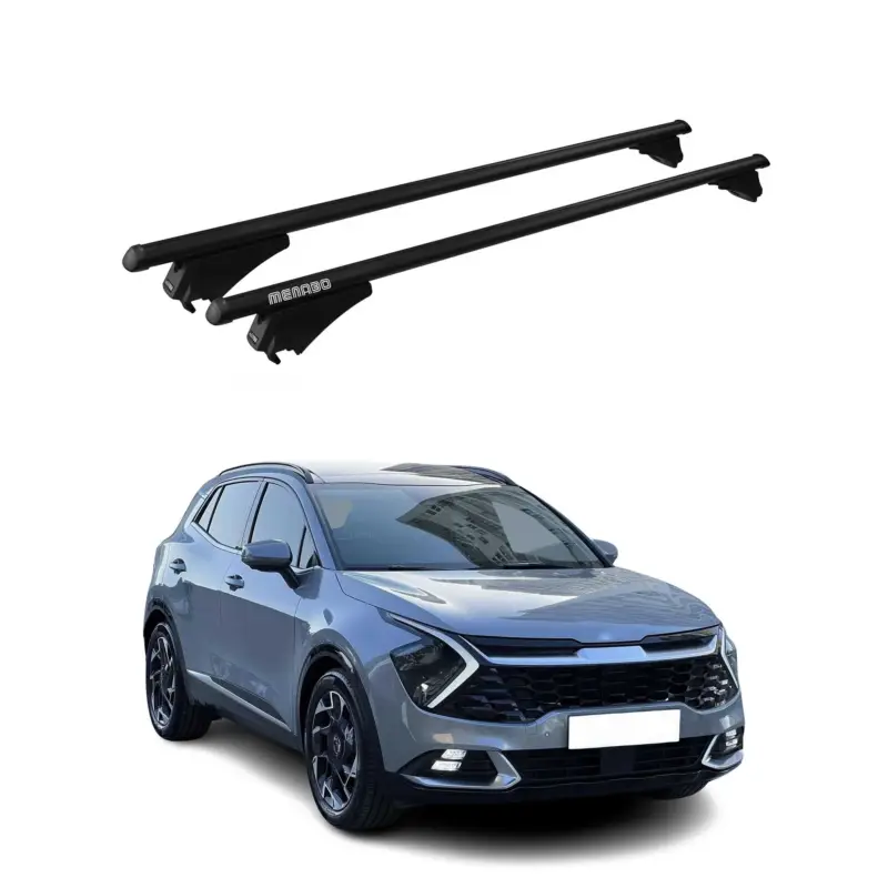 Saisonangebot Menabo Dachträger Grundtäger für Kia Sportage NQ5 2023-2026 75kg Alu Schwarz 2x