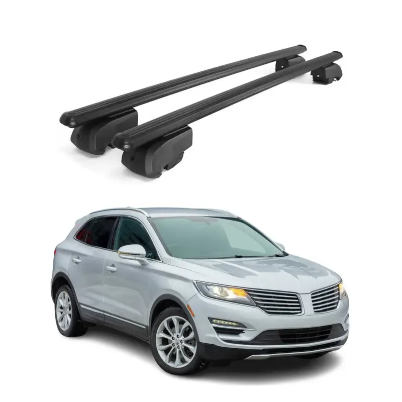 Neu Im Sortiment Dachträger Gepäckträger für Lincoln MKC 2015-2019 Querträger ABE Alu Schwarz
