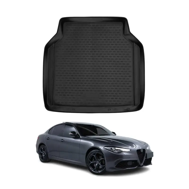 Markenware Kofferraummatte Kofferraumwanne für Alfa Romeo Giulia 2015-2026 Gummi TPE