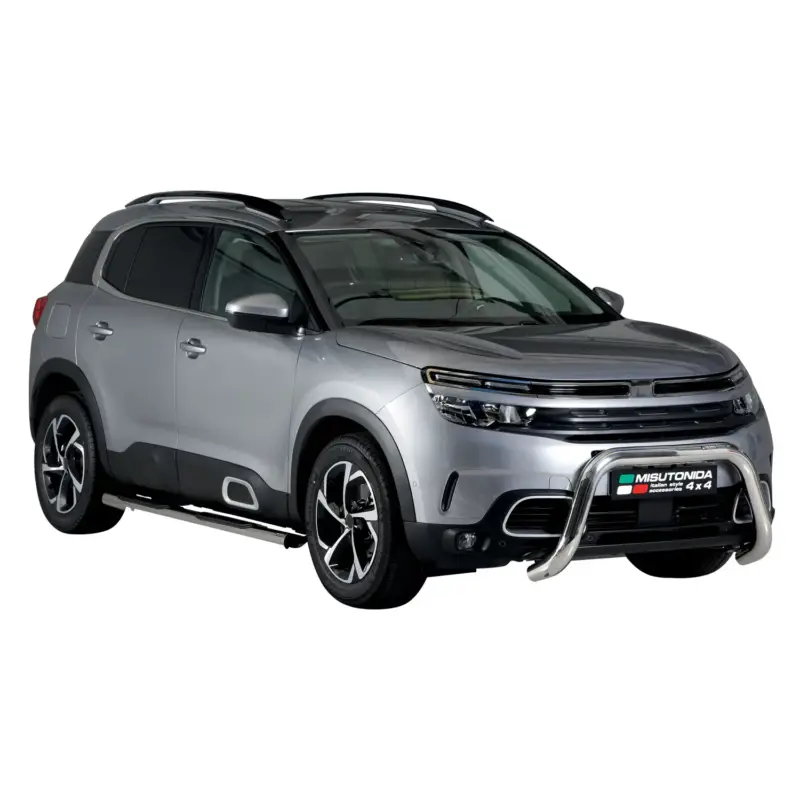 Frontbügel Frontschutzbügel für Citroen C5 Aircross 2018-2022 ø76mm Stahl Silber Kracherpreis