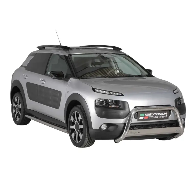 Nur Für Kurze Zeit Frontbügel Frontschutzbügel für Citroen C4 Cactus 2014-2020 ø63mm Stahl Silber