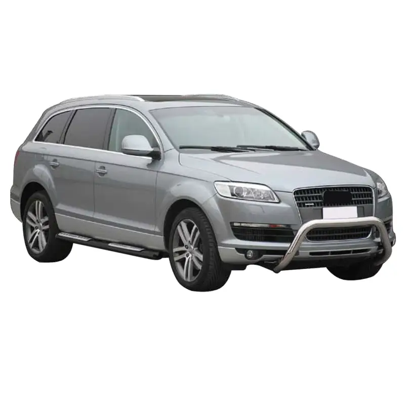 Highlight Edelstahl Seitenschweller Schwellerrohre für Audi Q7 2006-2015 Edelstahl Schwarz
