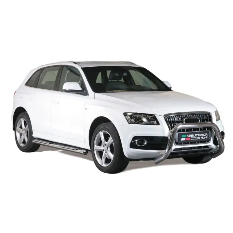 Edelstahl Seitenschweller Schwellerrohre für Audi Q5 2008-2015 Edelstahl Silber Top-Seller