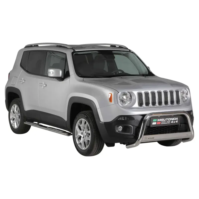 Sofort Bestellen Stahl Seitenschweller Schwellerrohre für Jeep Renegade Trailhawk 2014-2017 Grau