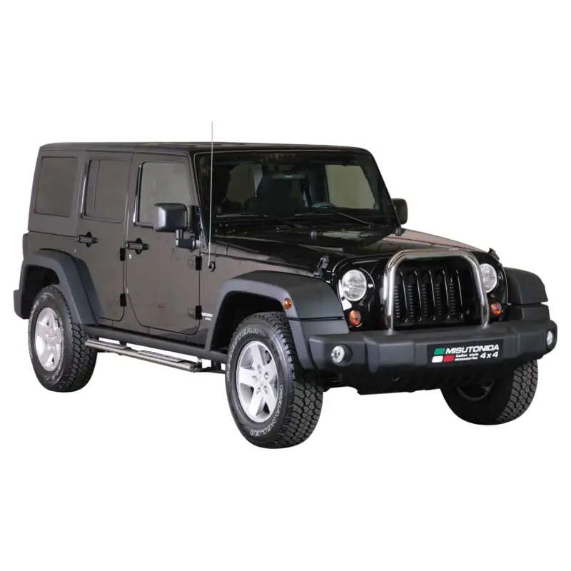 Edelstahl Seitenschweller Schwellerrohre für Jeep Wrangler 2011-2017 Silber Ausverkauf