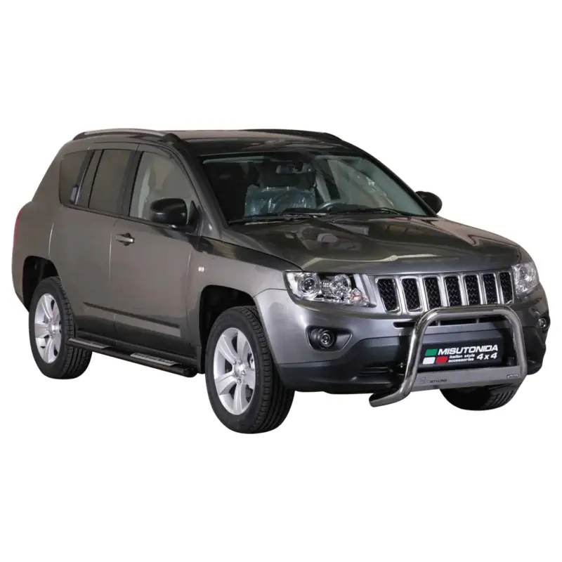 Edelstahl Seitenschweller Schwellerrohre für Jeep Compass 2011-2016 Schwarz Super-Preis