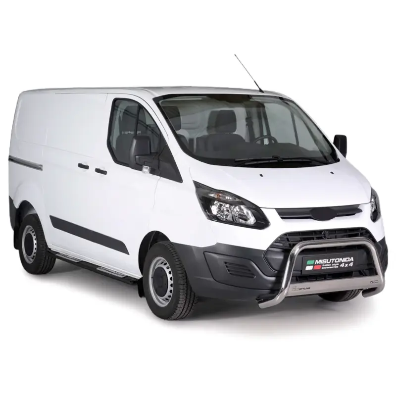 Stahl Schwellerrohre Trittbretter für Ford Transit Custom L1 2013-2017 Schwarz Heißes Angebot